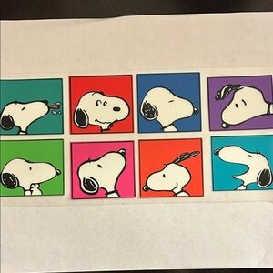 Colorful Snoopy Cup Decal